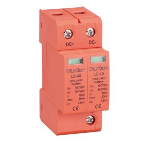 SPD 600VDC 2P Orange SPD 20-40KA DC Surge Protector