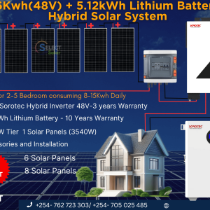 6Kwh(48V) + 5.12kWh Lithium Battery Hybrid Solar System